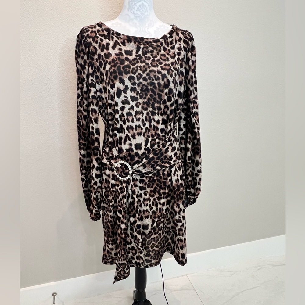 New GeeGee Leopard Print Dress
